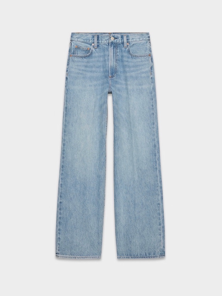 Denim Forum Light Blue Wide-Leg Jeans
